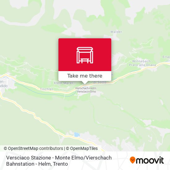 Versciaco Stazione - Monte Elmo / Vierschach Bahnstation - Helm map