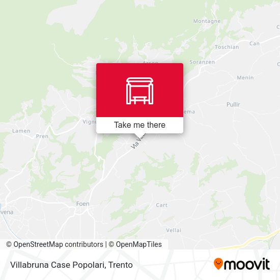 Villabruna Case Popolari map