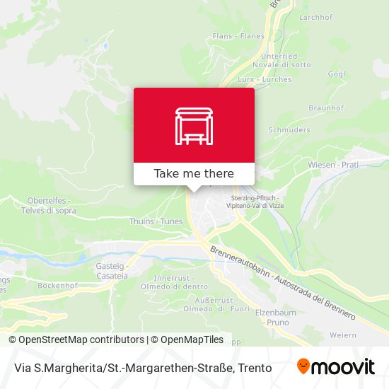 Via S.Margherita / St.-Margarethen-Straße map