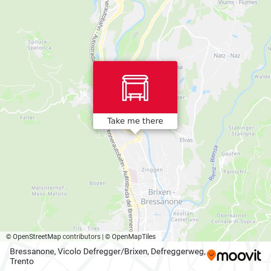Bressanone, Vicolo Defregger / Brixen, Defreggerweg map
