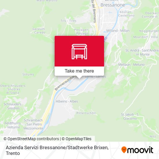 Azienda Servizi Bressanone / Stadtwerke Brixen map