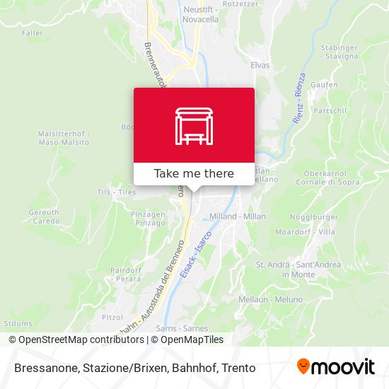 Bressanone, Stazione / Brixen, Bahnhof map