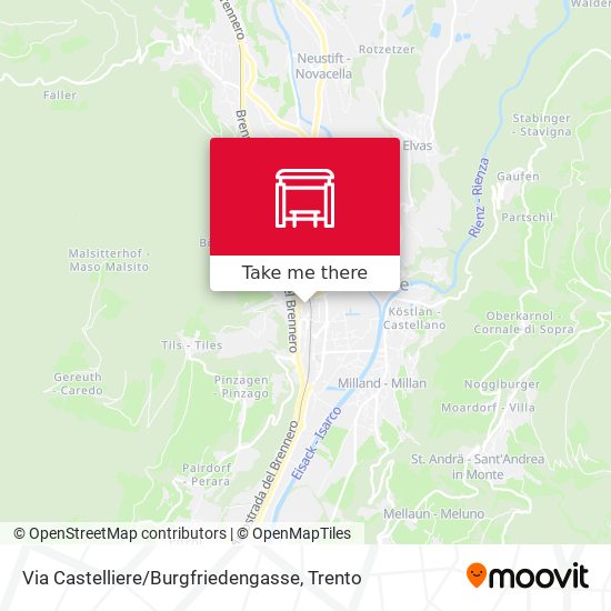 Via Castelliere / Burgfriedengasse map