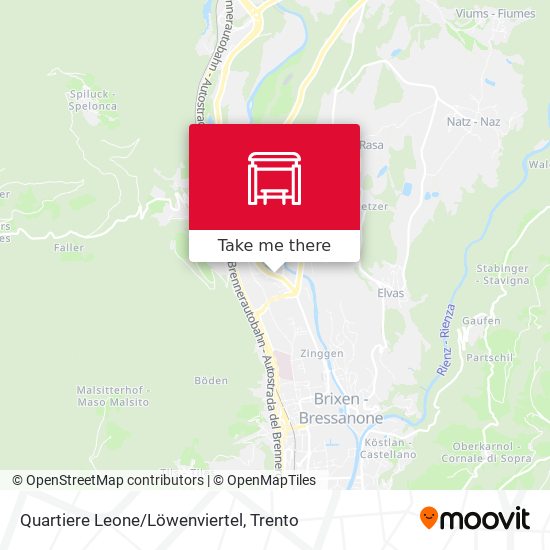 Quartiere Leone/Löwenviertel map