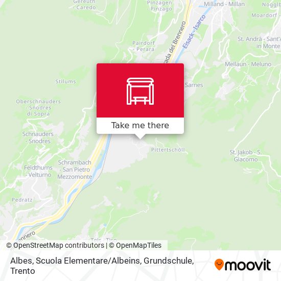 Albes, Scuola Elementare / Albeins, Grundschule map