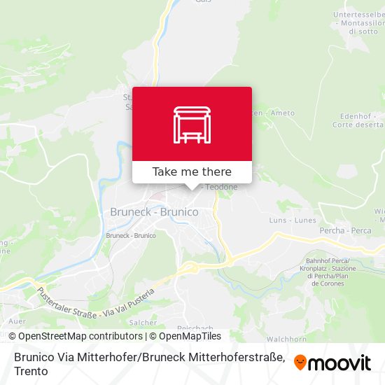 Brunico Via Mitterhofer / Bruneck Mitterhoferstraße map