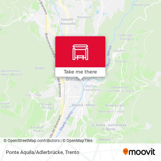 Ponte Aquila/Adlerbrücke map
