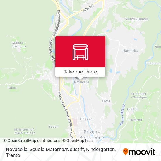 Novacella, Scuola Materna / Neustift, Kindergarten map