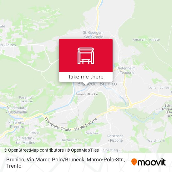 Brunico, Via Marco Polo / Bruneck, Marco-Polo-Str. map