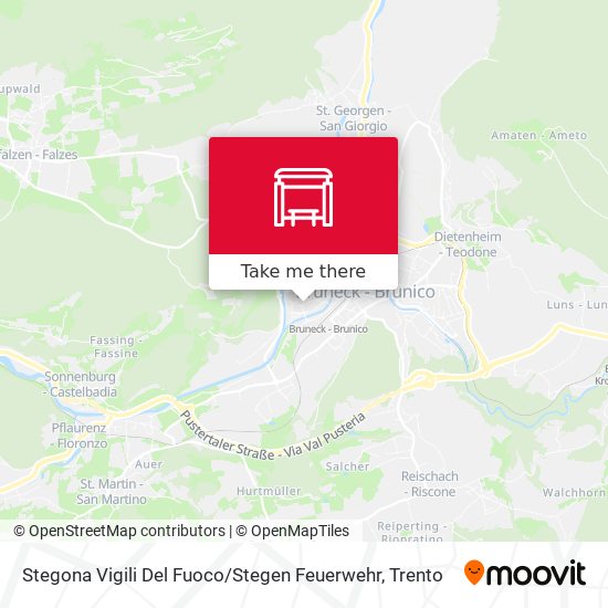 Stegona Vigili Del Fuoco / Stegen Feuerwehr map