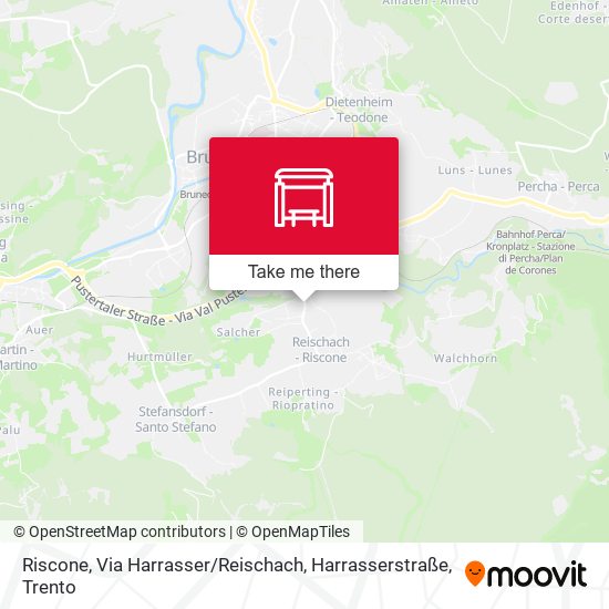 Riscone, Via Harrasser / Reischach, Harrasserstraße map