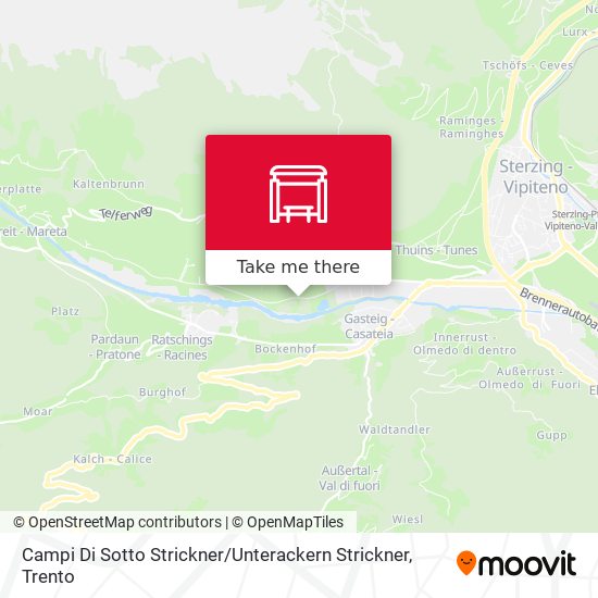 Campi Di Sotto Strickner / Unterackern Strickner map