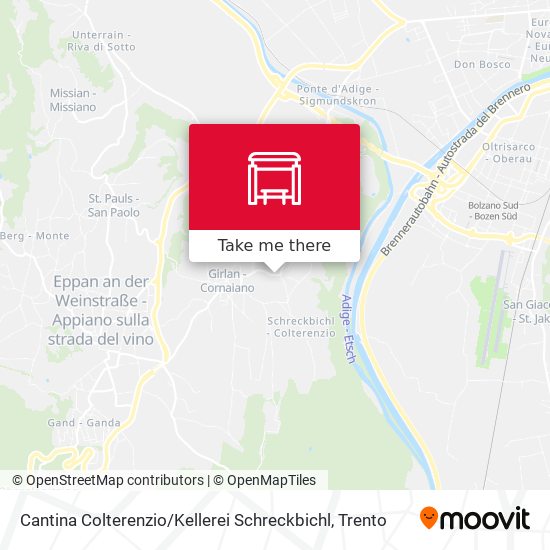 Cantina Colterenzio / Kellerei Schreckbichl map