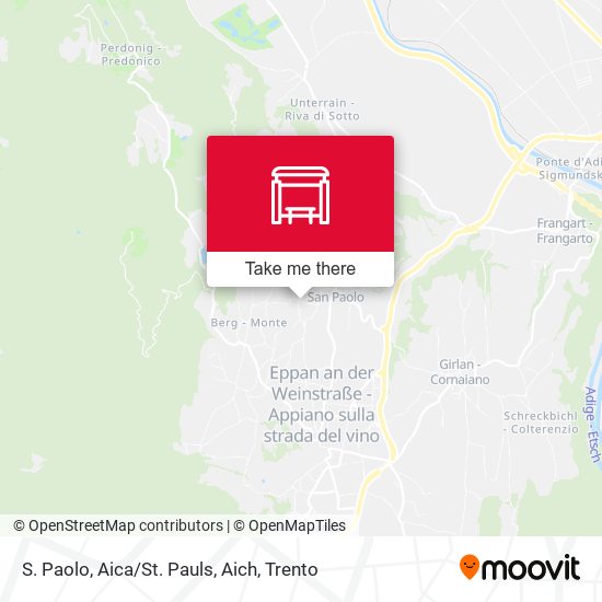 S. Paolo, Aica/St. Pauls, Aich map
