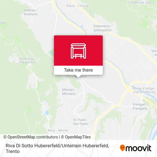 Riva Di Sotto Hubererfeld map