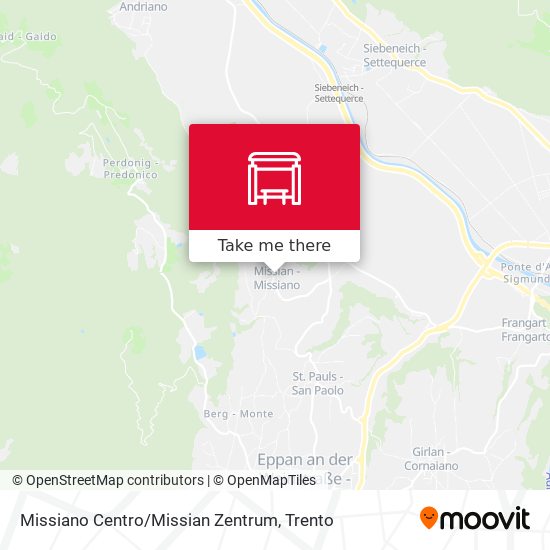 Missiano Centro / Missian Zentrum map