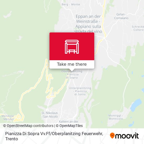 Pianizza Di Sopra Vv.Ff / Oberplanitzing Feuerwehr map