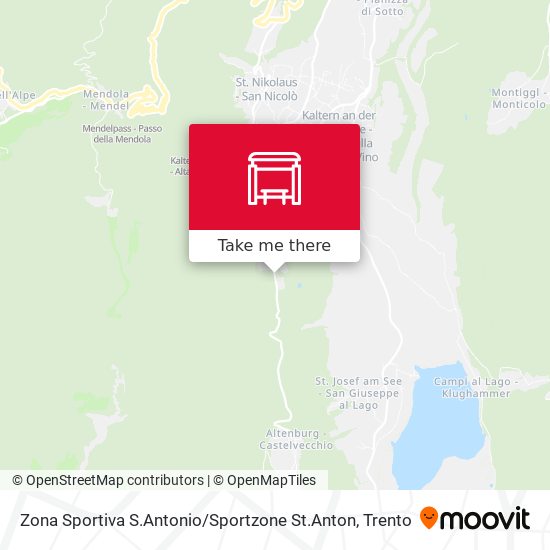 Zona Sportiva S.Antonio / Sportzone St.Anton map