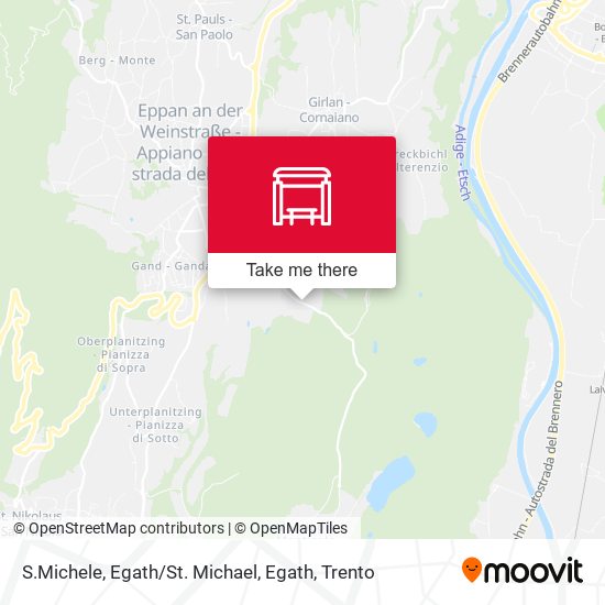 S.Michele, Egath / St. Michael, Egath map