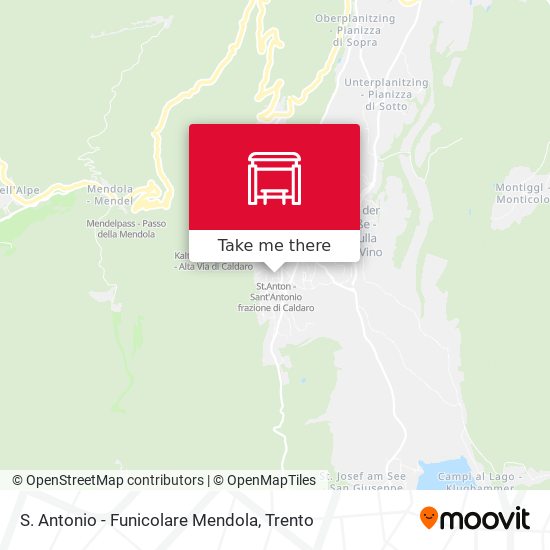 S. Antonio - Funicolare Mendola map