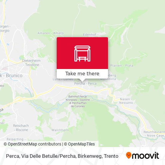 Perca, Via Delle Betulle / Percha, Birkenweg map