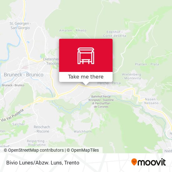Bivio Lunes/Abzw. Luns map