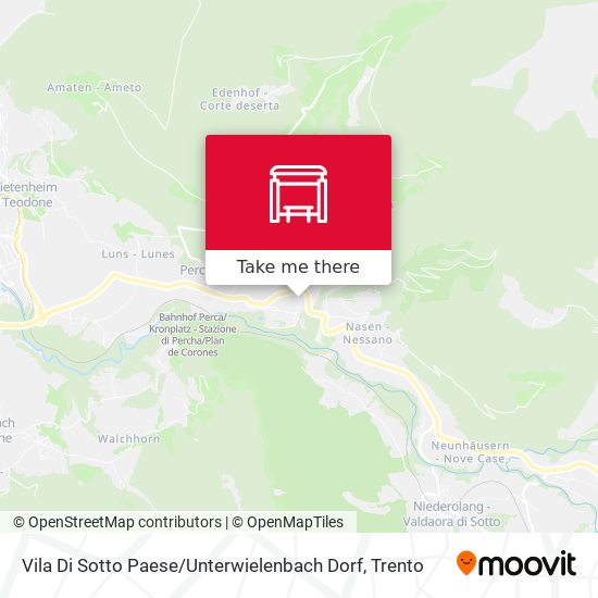 Vila Di Sotto Paese / Unterwielenbach Dorf map