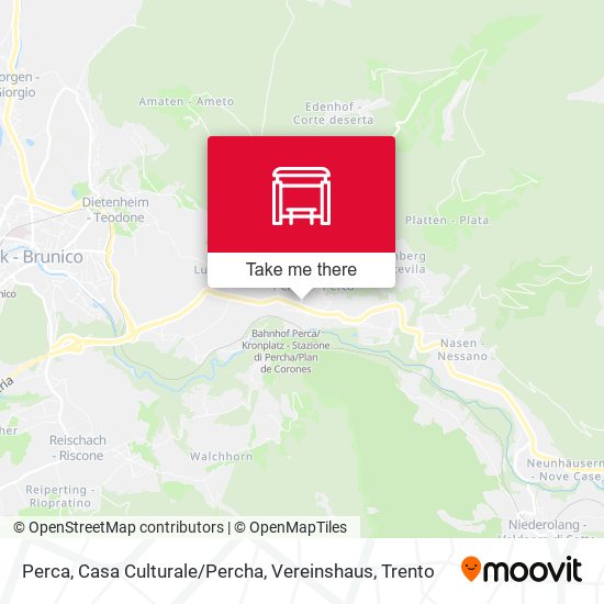 Perca, Casa Culturale / Percha, Vereinshaus map