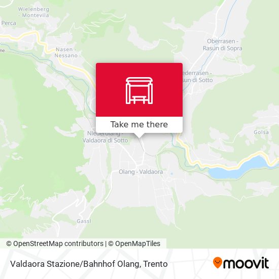 Valdaora Stazione / Bahnhof Olang map