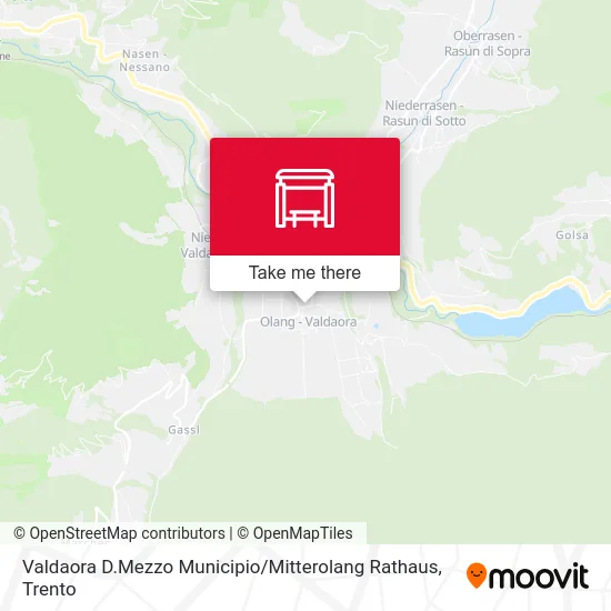 Valdaora Center Town Hall map