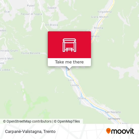 Carpanè-Valstagna map