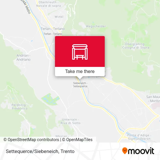 Settequerce/Siebeneich map