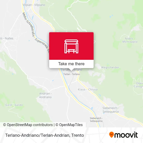 Terlano-Andriano / Terlan-Andrian map