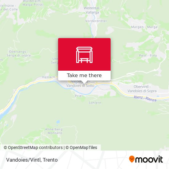 Vandoies/Vintl map