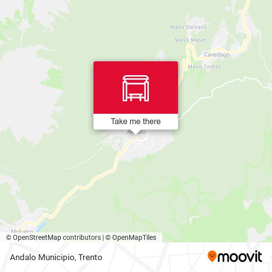 Andalo Municipio map