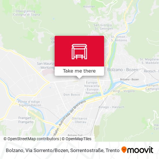 Bolzano, Via Sorrento / Bozen, Sorrentostraße map