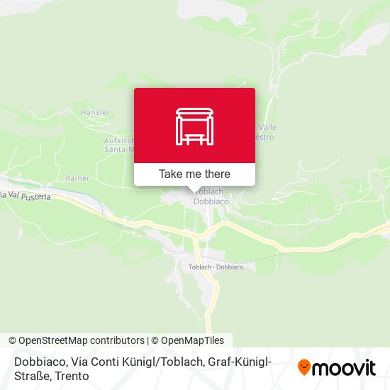 Dobbiaco, Via Conti Künigl / Toblach, Graf-Künigl-Straße map