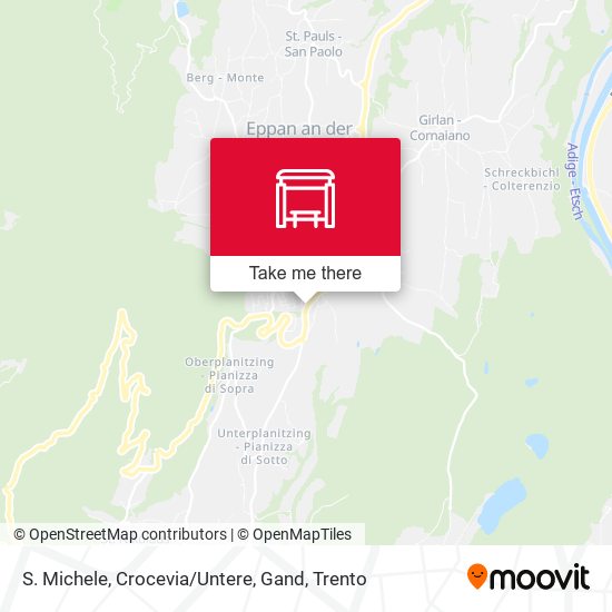 S. Michele, Crocevia / Untere, Gand map
