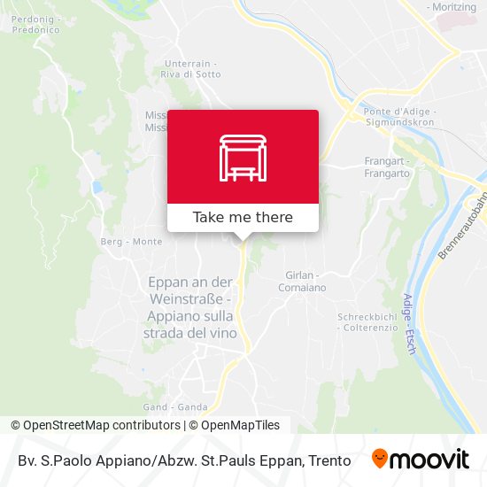 Bv. S.Paolo Appiano / Abzw. St.Pauls Eppan map