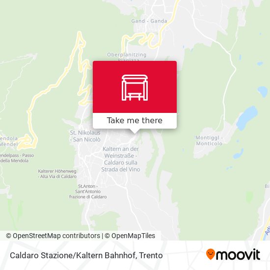 Caldaro Stazione / Kaltern Bahnhof map