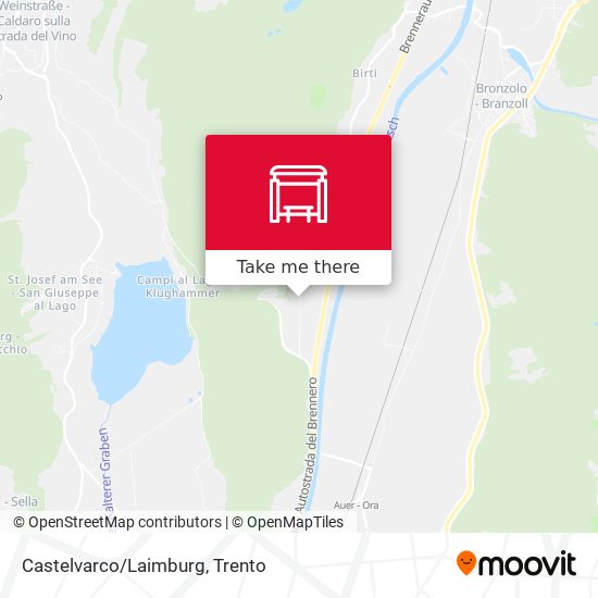Castelvarco/Laimburg map