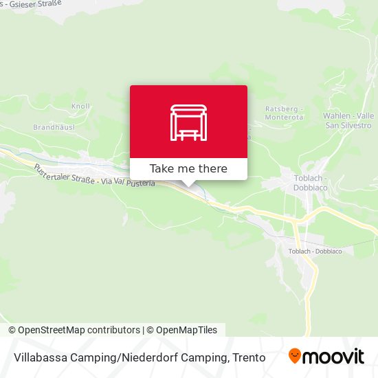 Villabassa Camping / Niederdorf Camping map