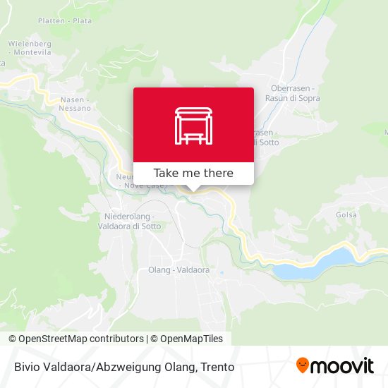 Bivio Valdaora / Abzweigung Olang map