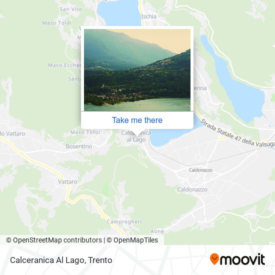 Calceranica Al Lago map