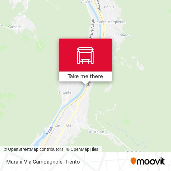 Marani-Via Campagnole map