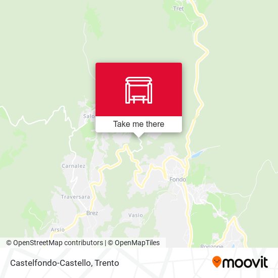 Castelfondo-Castello map