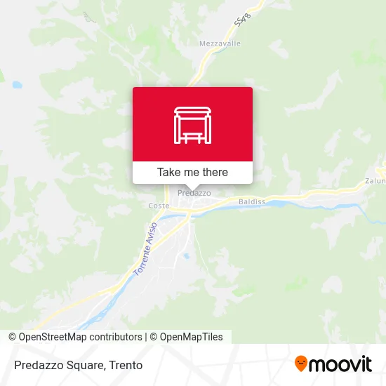 Predazzo Square map