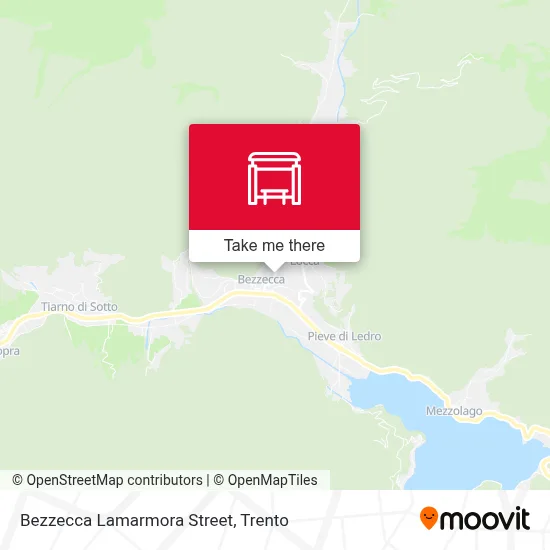 Bezzecca Lamarmora Street map