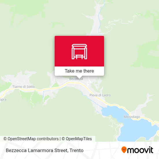 Bezzecca Lamarmora Street map