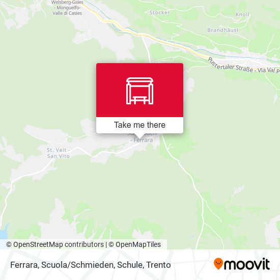 Ferrara, Scuola / Schmieden, Schule map